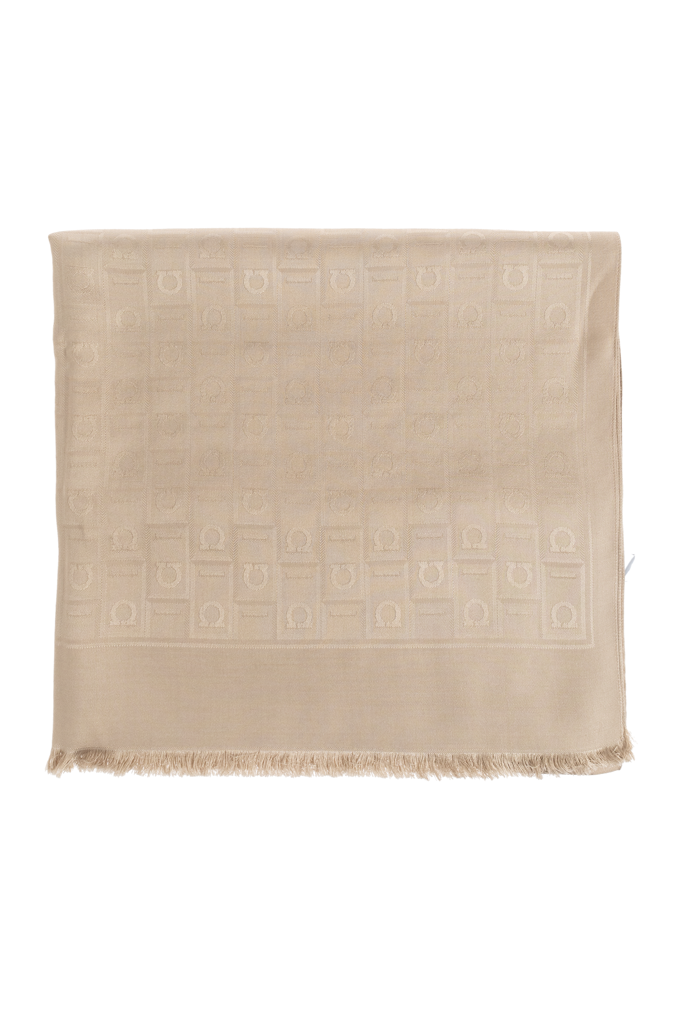 【関税&送料込】Ferragamo Scarfs Beige FERRAGAMO 'Gancini' motif scarf | Women's Accessories | Vitkac